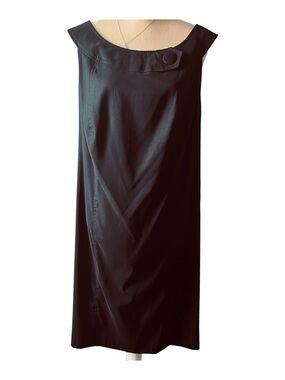 Avenue Black Sleeveless Dress Size 20 A-line Back Zip Poly/Spandex